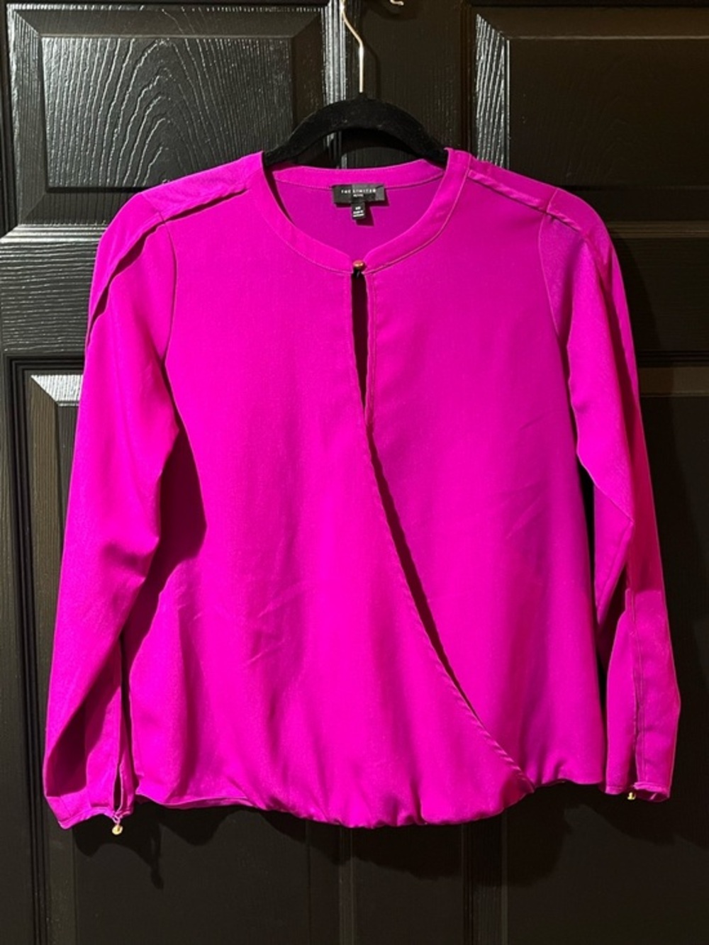 The Limited Hot Pink Wrap Blouse